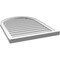 Ekena Millwork Round Top Surface Mount PVC Gable Vent w/ 2"W x 2"P Brickmould Sill Frame, 26"W x 36"H GVPRT26X3603SN - alternate 5